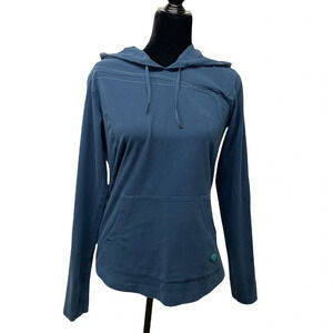 Mountain Hardwear Organic Cotton hooded long sleeve w thumbs wholes